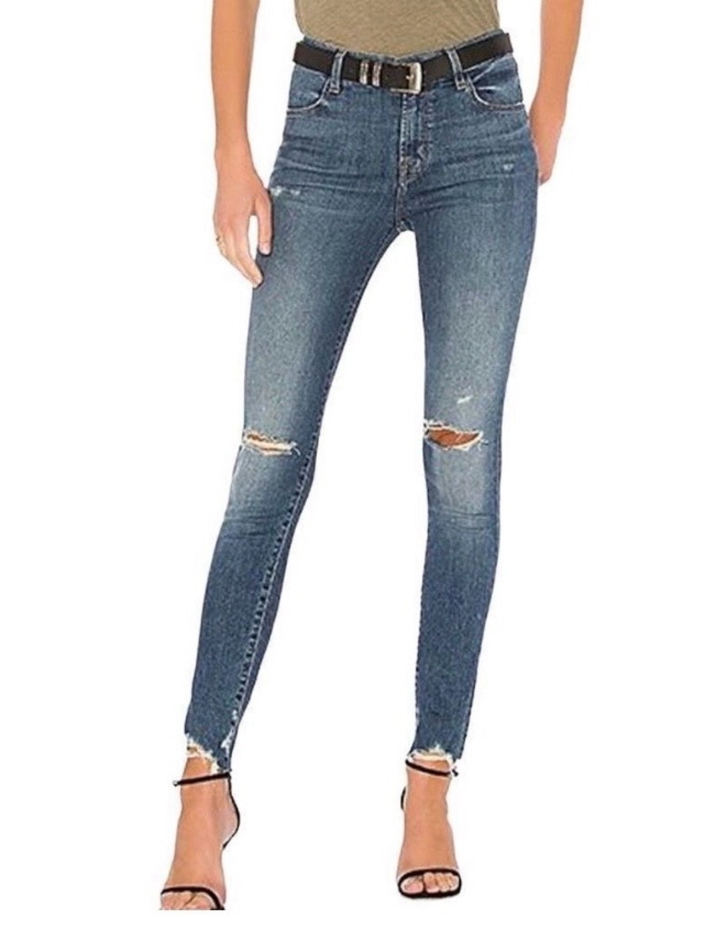 J Brand Maria Revoke Destruct Skinny Jeans Size 27